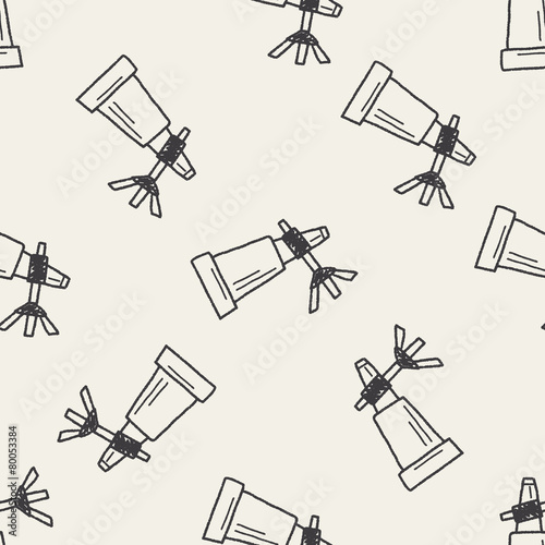 Doodle Binoculars seamless pattern background