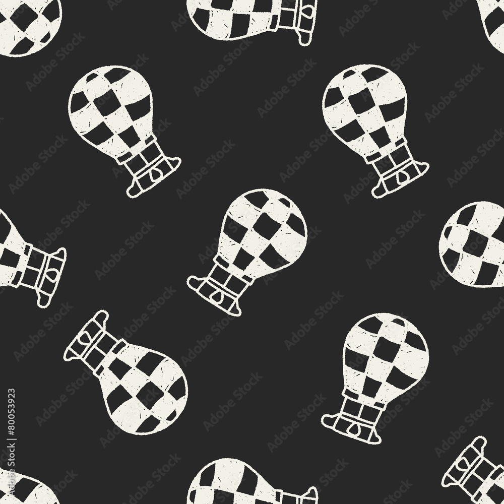 Doodle Hot Air Balloon seamless pattern background Doodle Hot Air Balloon seamless pattern background