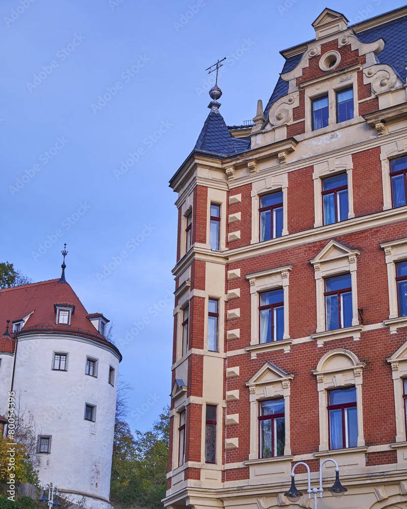 old buildings facades, Altenburg, Germany