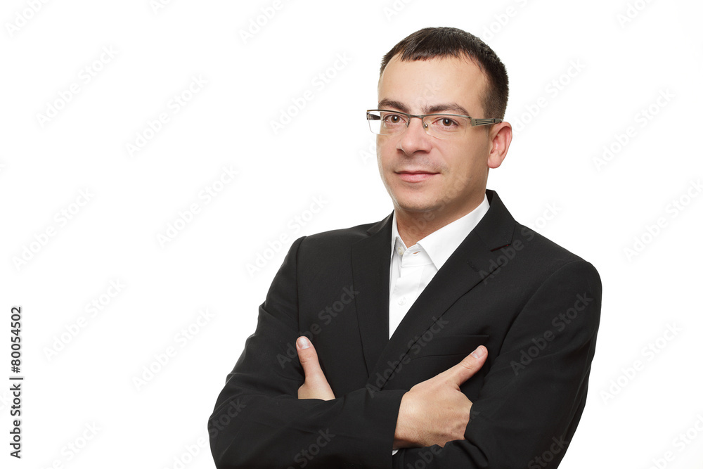Businessman or CEO smart acting isolated on white background Businessman or CEO smart acting isolated on white background