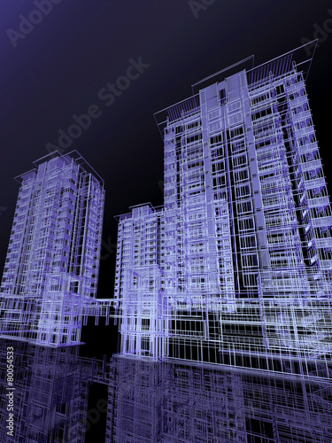 Abstract modern building
