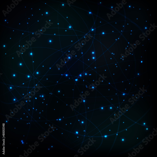 Stars cosmic sky vector background concept