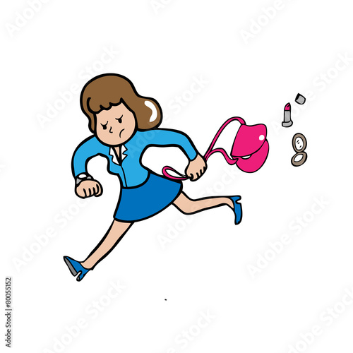 Businesswoman hurry