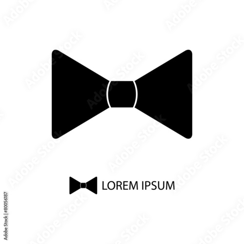 Black bowtie as logo