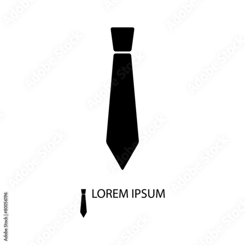 Balck tie as logo