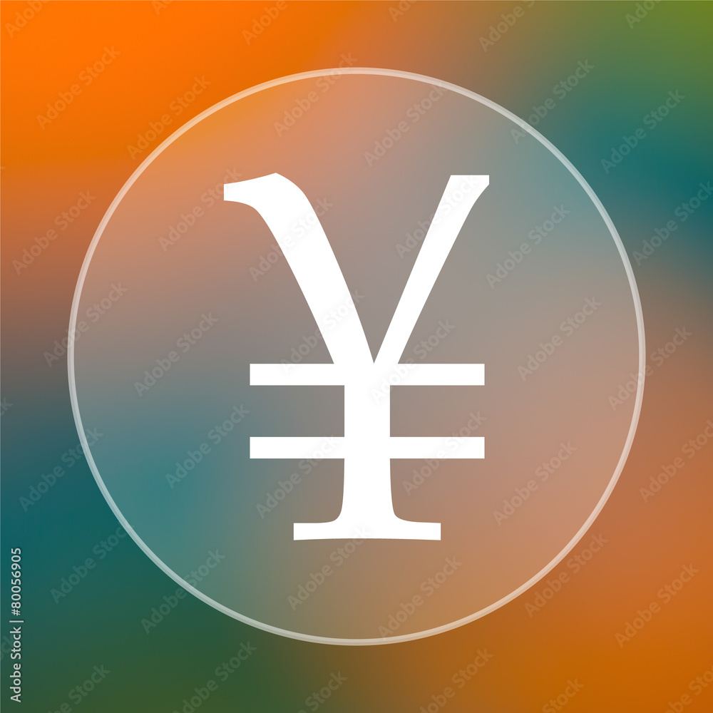 Obraz premium Yen icon