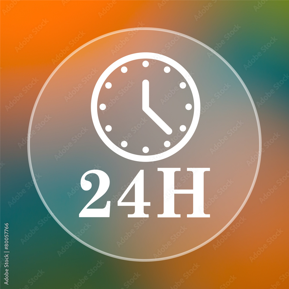 24H clock icon