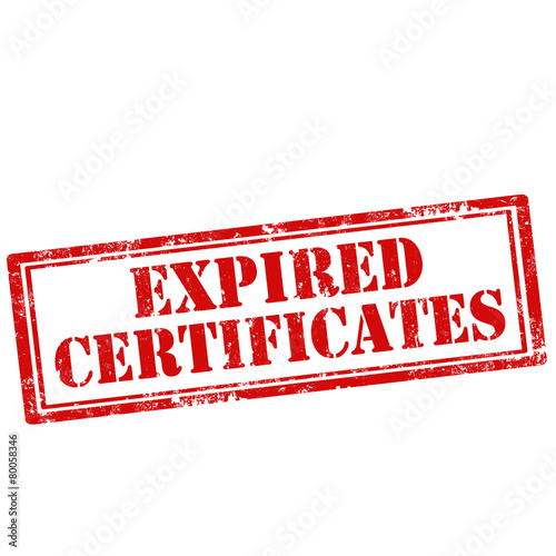 Expired Certificates-stamp