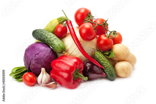 fresh  ripe vegetables