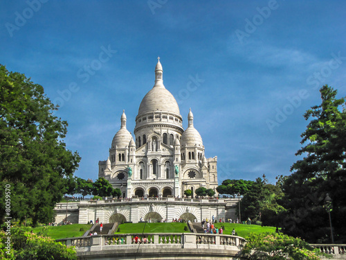 Sacre Coeur in Paris France © Velizar  Gordeev