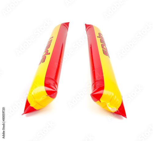 Fans Thundersticks - Spain Football Isolated photo