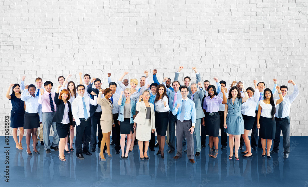 Fototapeta premium Business Cheerful Cooperation Happiness Team Concept