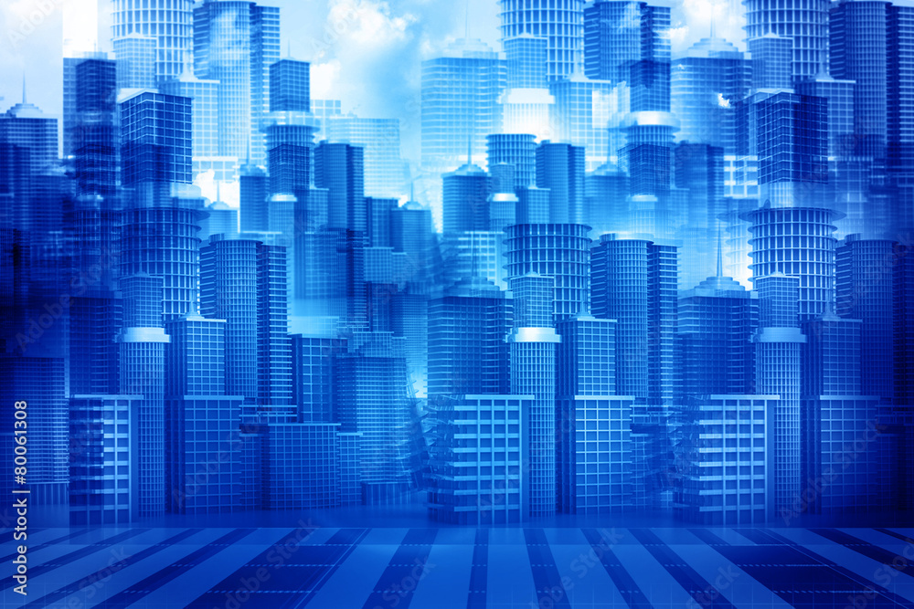 skyline city, cityscape background . skyline city, cityscape background .