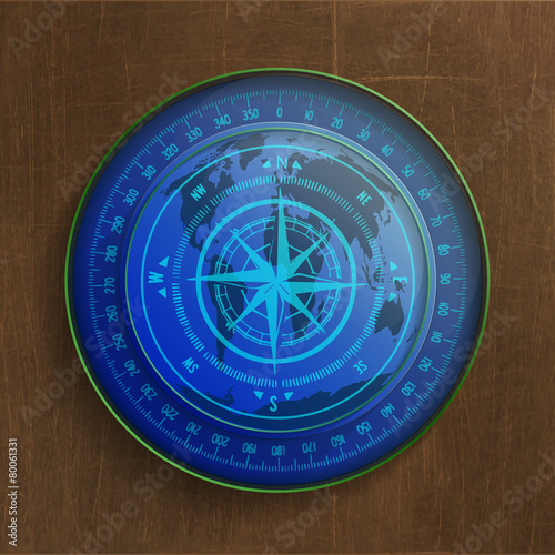 illustration of the compass