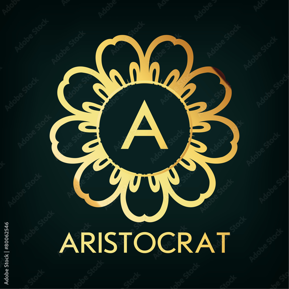 Fototapeta premium Vector Frame. Geometric Luxury Vintage Line Design Style for Hip