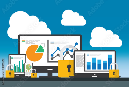 Website and SEO data Security concept.