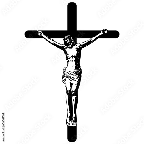 Kreuzigung Jesus Christus, Ostern, Vektor, freigestellt