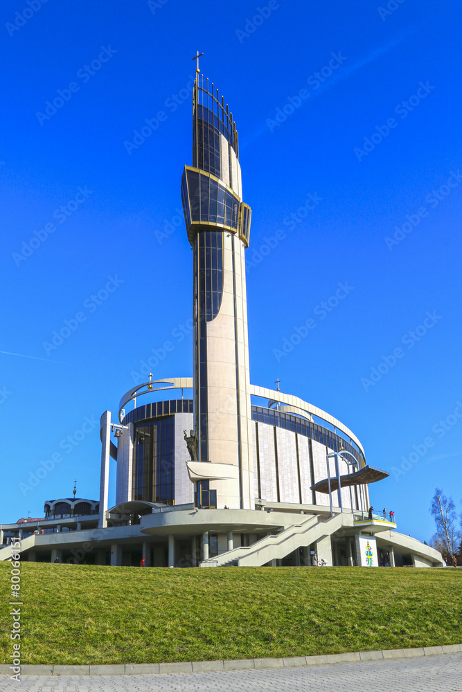 The Divine Mercy Sanctuary , Krakow, Poland. - obrazy, fototapety, plakaty 