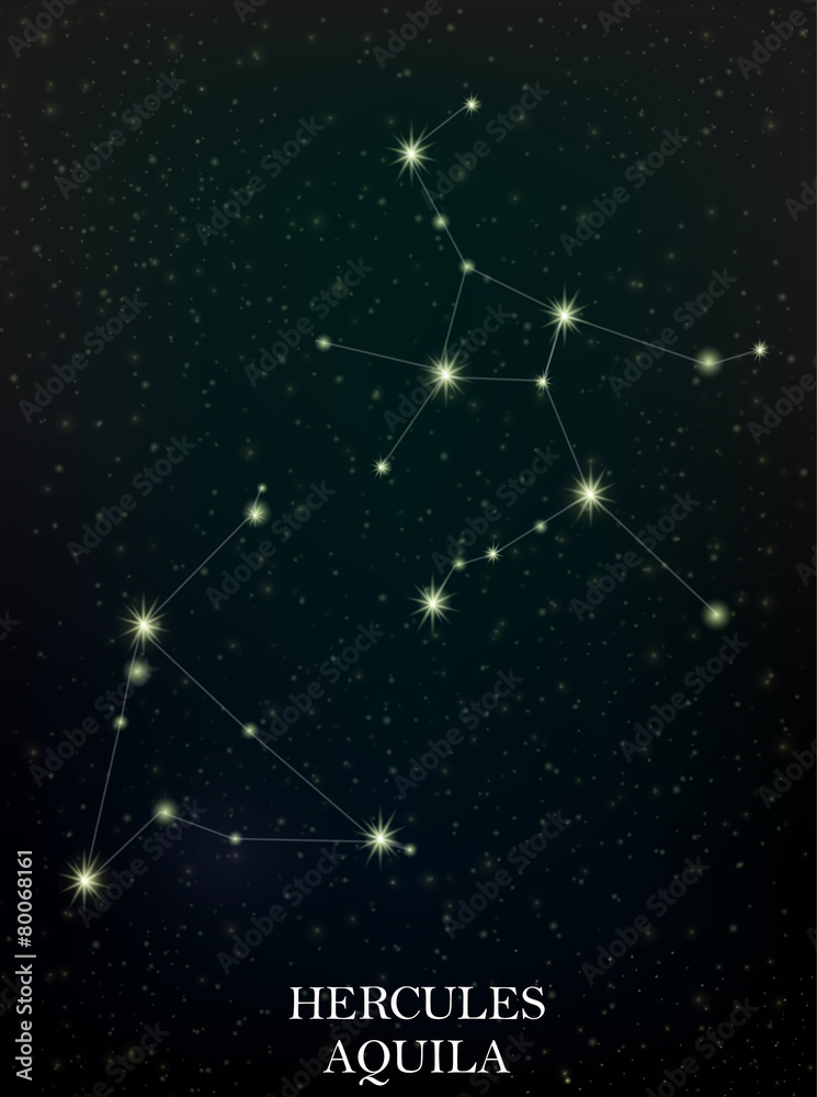Hercules and Aquila constellation Hercules and Aquila constellation