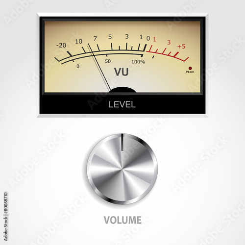 Volume Knob And Meter