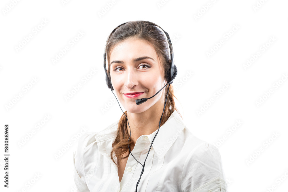 Support phone operator in headset