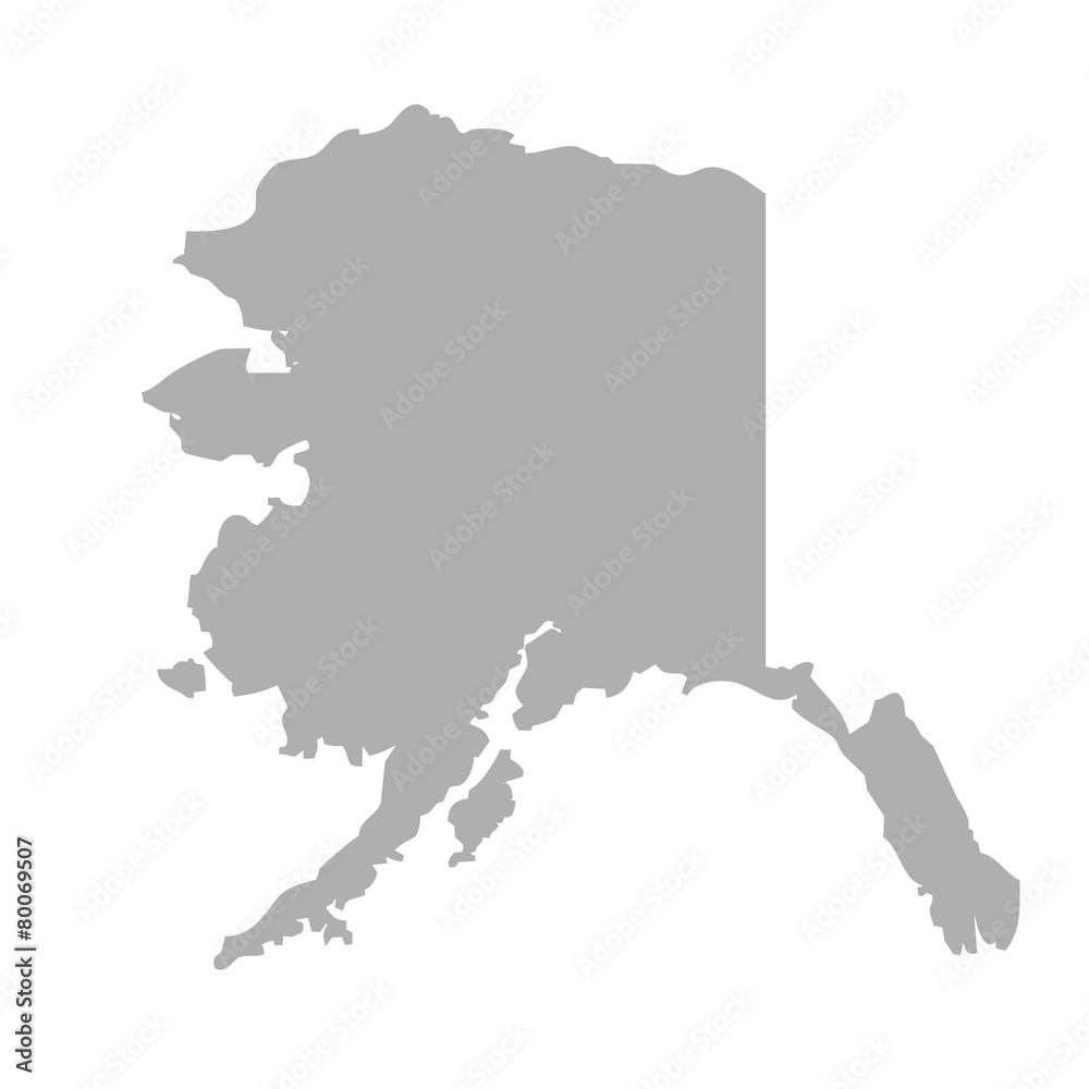 Fototapeta premium Alaska map