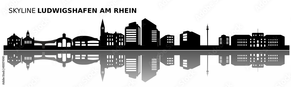 Skyline Ludwigshafen am Rhein
