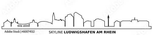 Skyline Ludwigshafen am Rhein