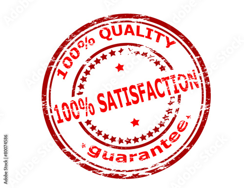 One hundred percent satisfaction