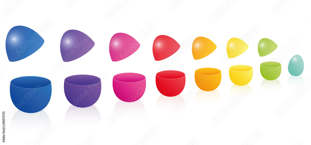 Fototapeta premium Easter Eggs Russian Doll Matryoshka