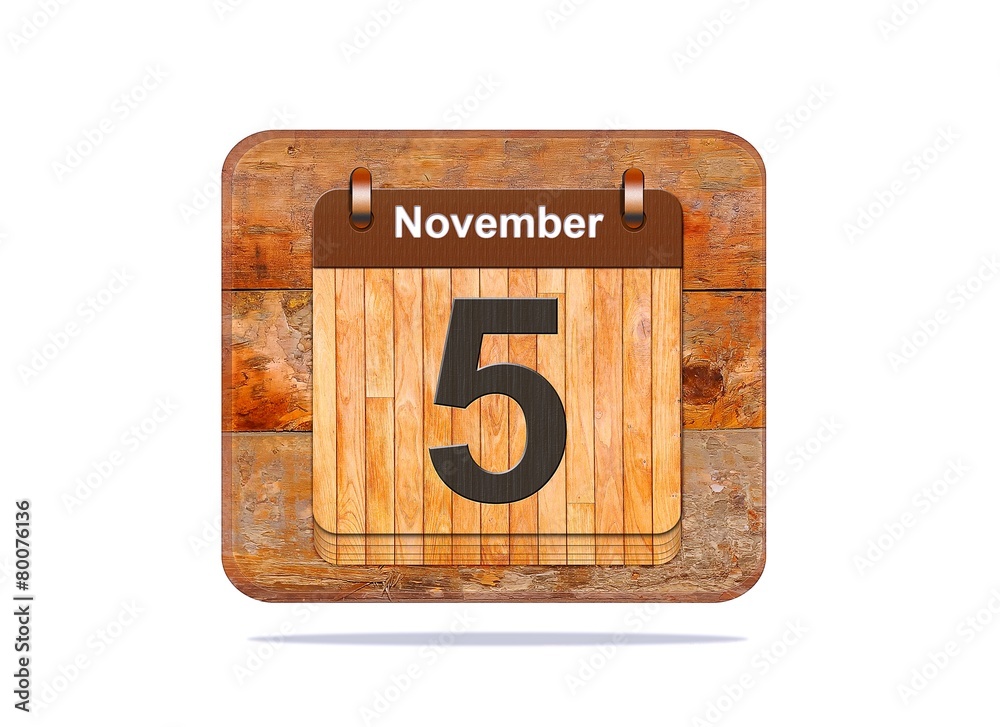 November 5. November 5.