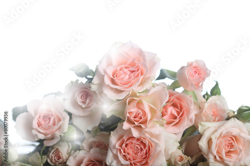 Bouquet of beautiful pink roses