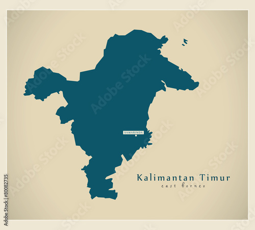 Modern Map - Kalimantan Timur ID