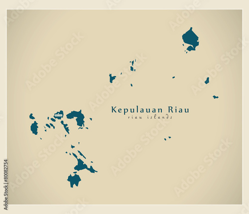 Modern Map - Kepulauan Riau ID
