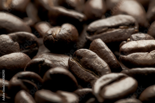 coffee beans on close-up background