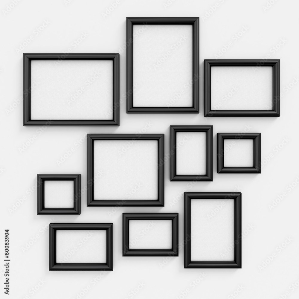 Empty black frameworks Empty black frameworks