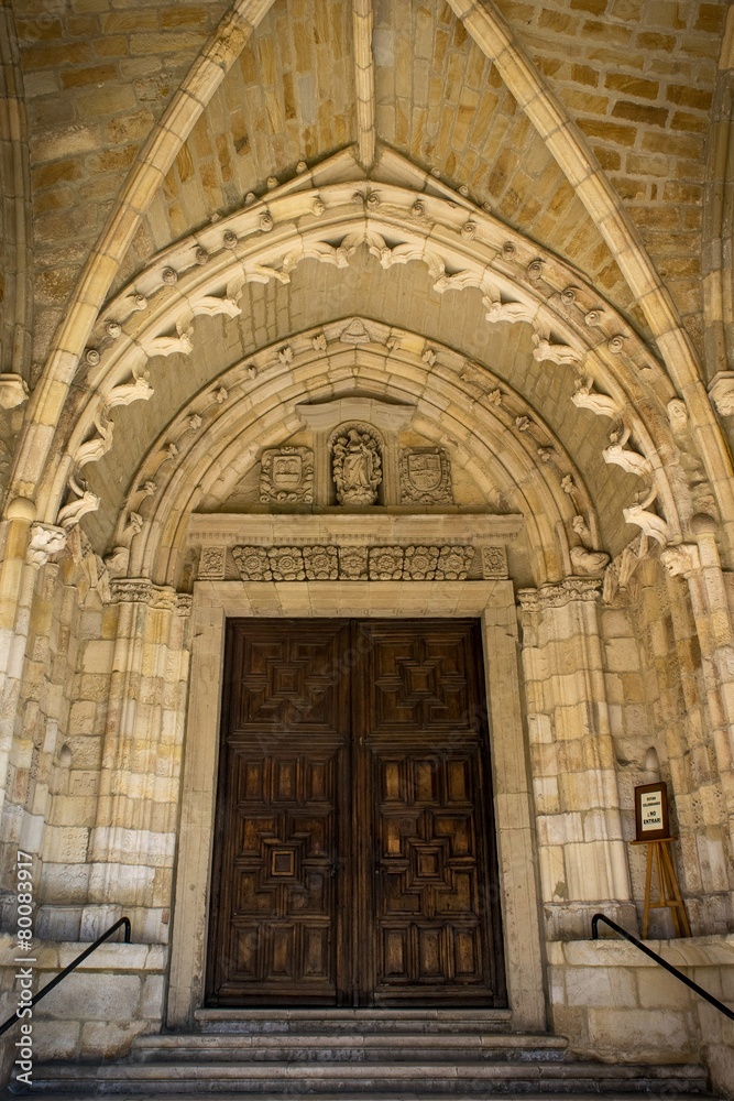 Santander Cathedral, main door to the Church