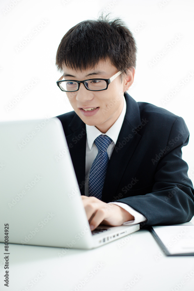 Businessman analyzing investment charts. Accounting Businessman analyzing investment charts. Accounting