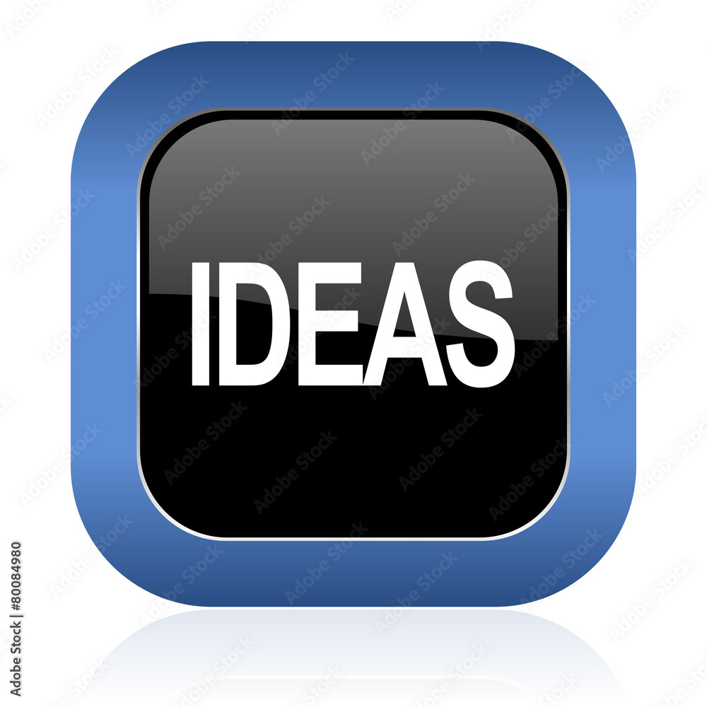 ideas square glossy icon ideas square glossy icon