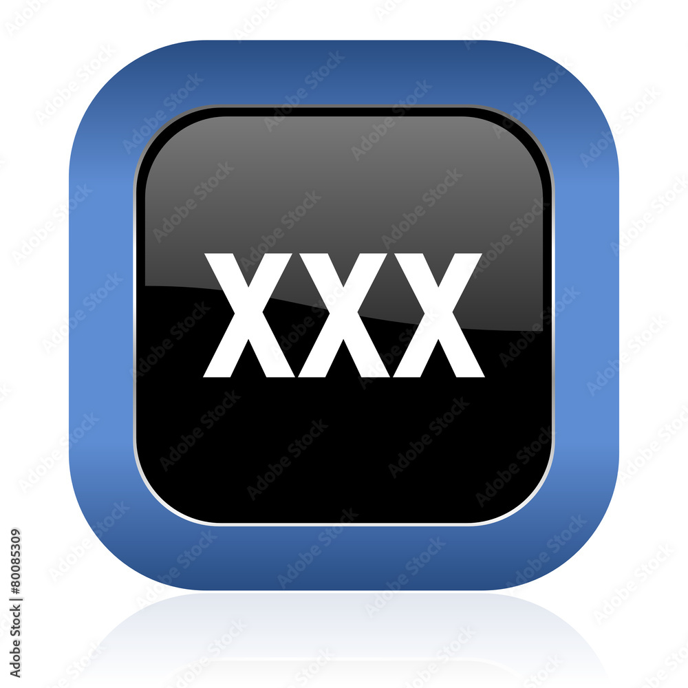 1000px x 1000px - xxx square glossy icon porn sign Stock Illustration | Adobe Stock
