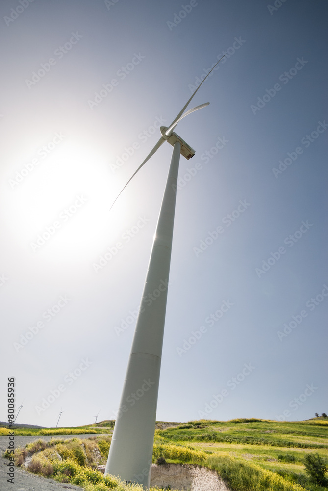 Fototapeta premium Windmill power turbine generator