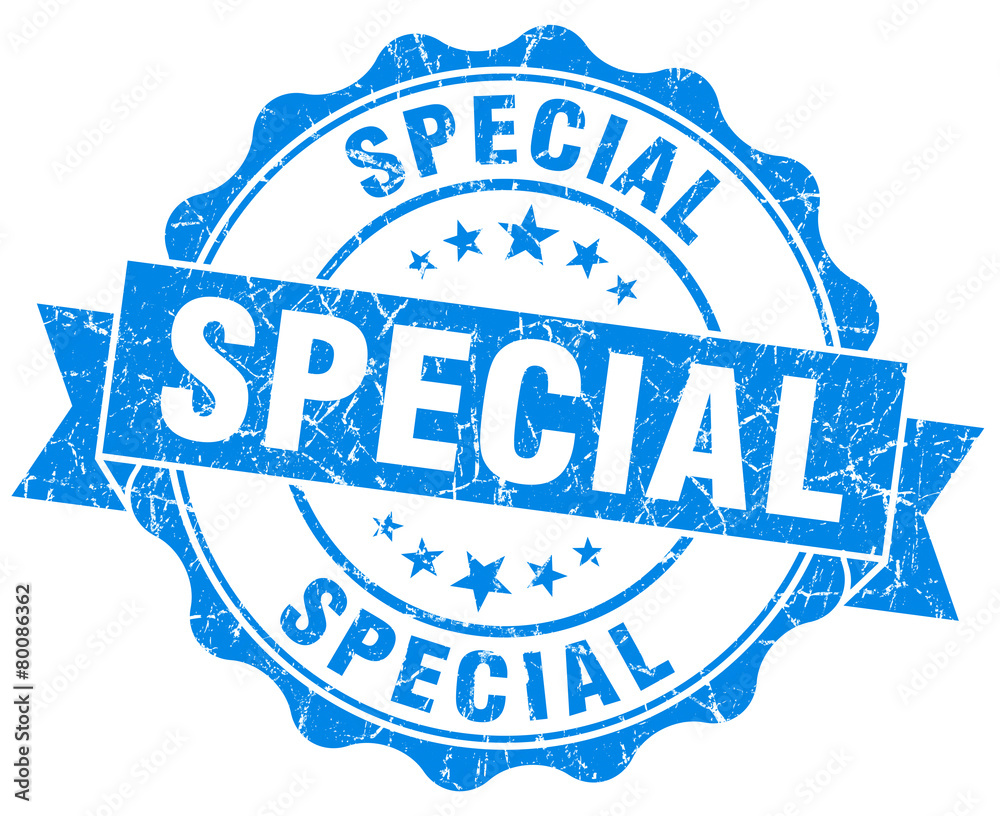 Fototapeta premium special blue grungy stamp