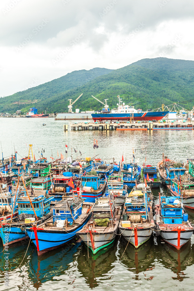 The fishing port of Vietnam