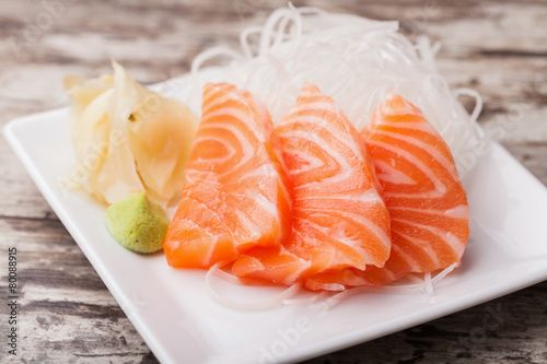 Salmon sashim