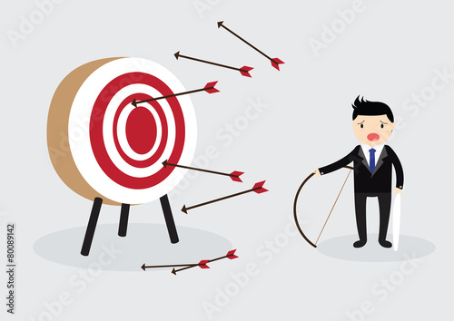 Blindfold Businessman Concept