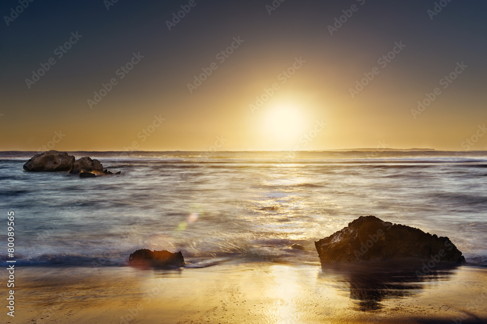 Obraz premium sea sunset. Sunset over sea.