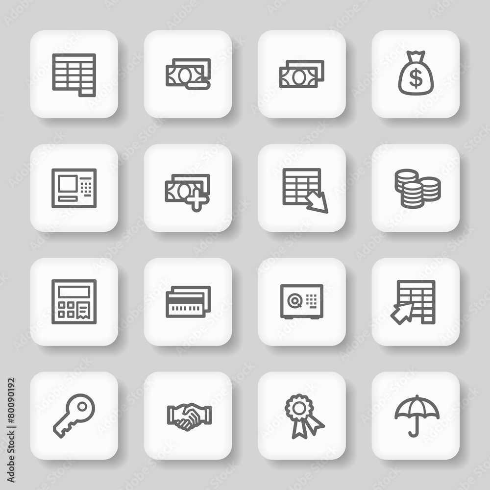 Finance and Banking icons Finance and Banking icons