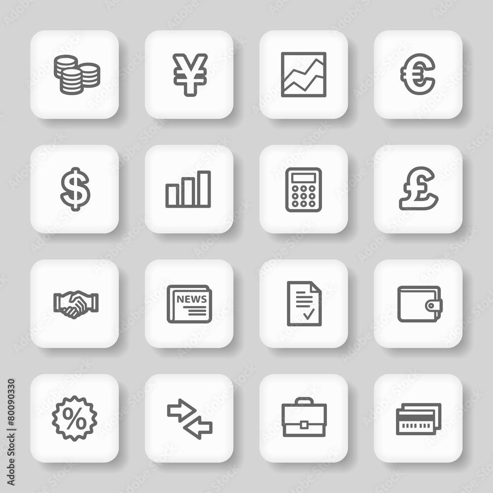 Finance web icons set Finance web icons set