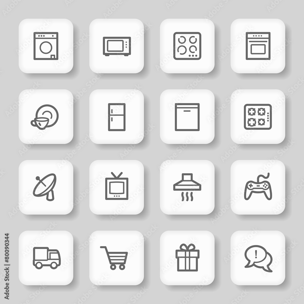 Home Appliance web icons set Home Appliance web icons set