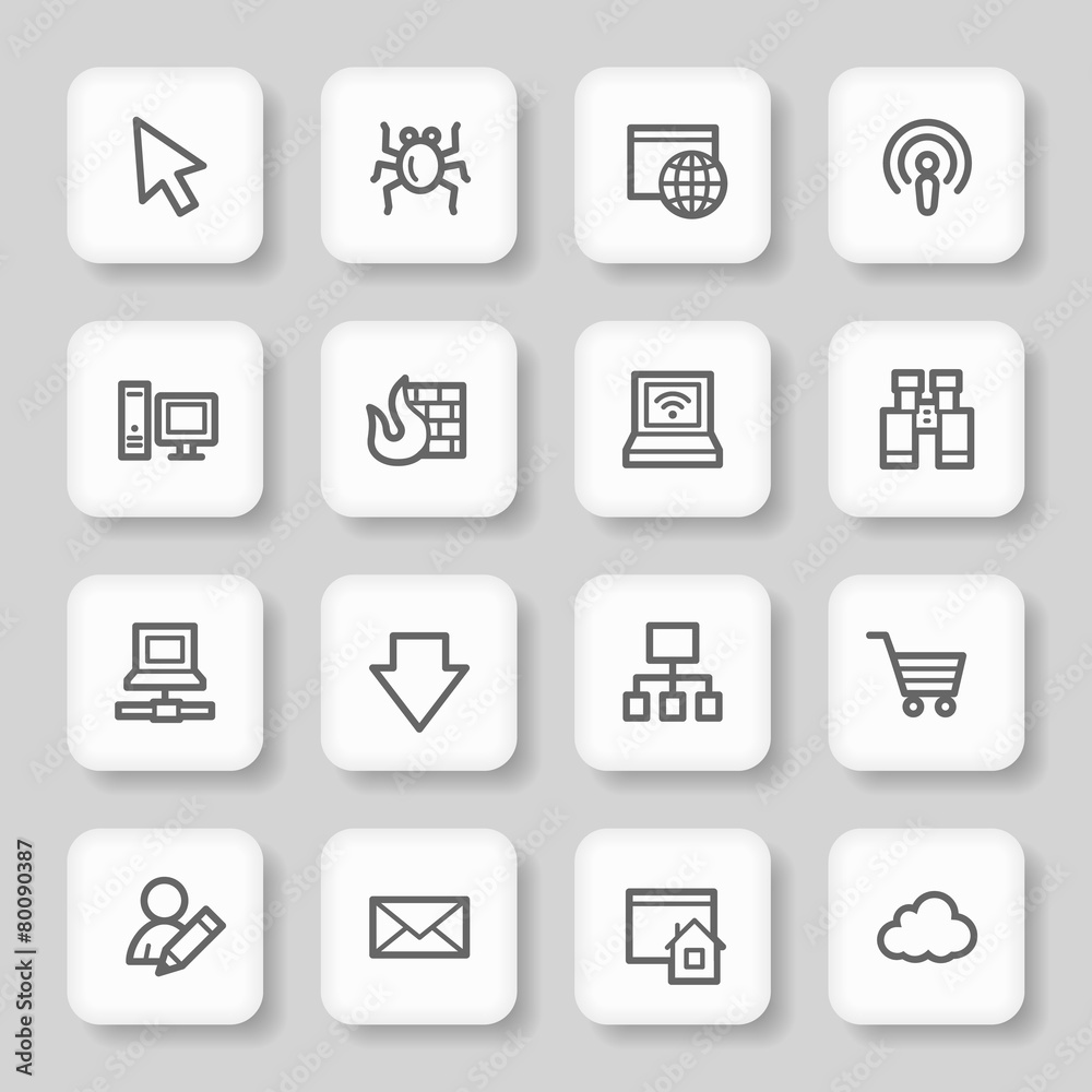 Internet web icons set Internet web icons set